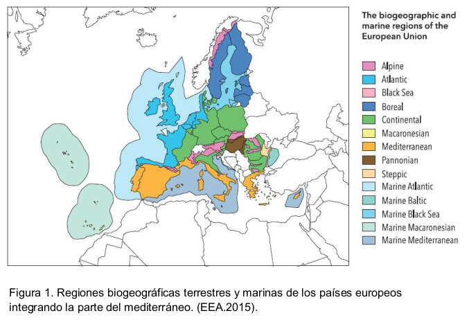 regiones biogeográficas terrestres y marinas de los paises europeos