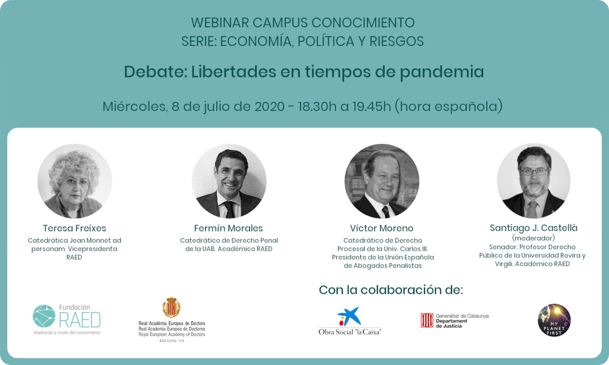 Debate/webinar: Libertades en tiempos de pandemia